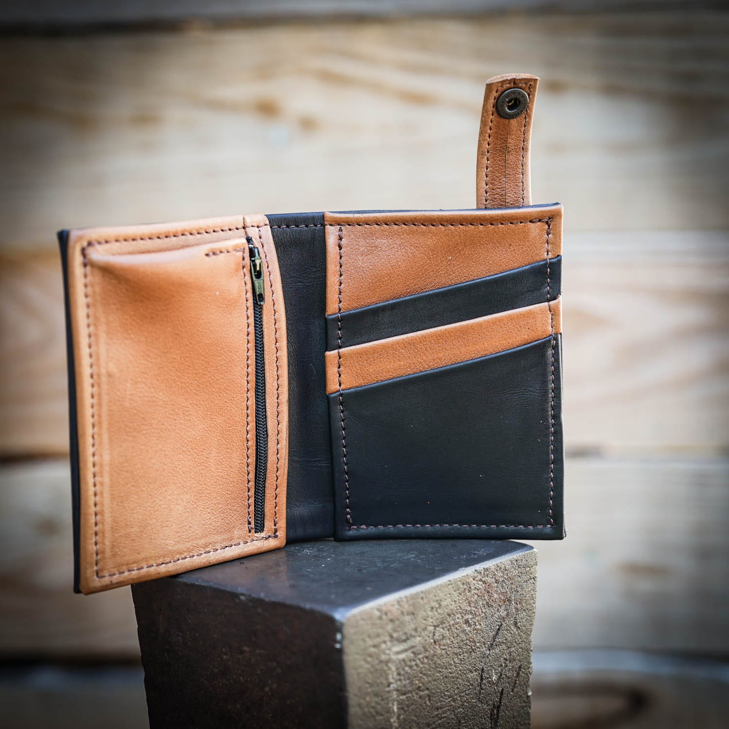 Porte feuille cuir artisanal