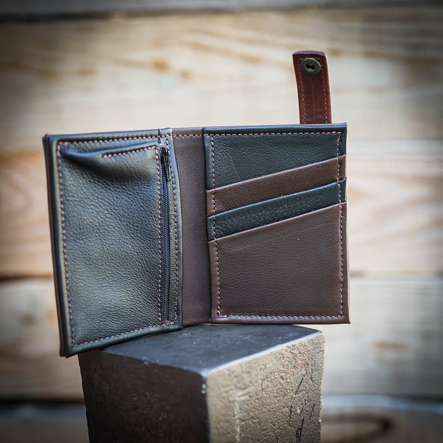 Porte feuille cuir artisanal