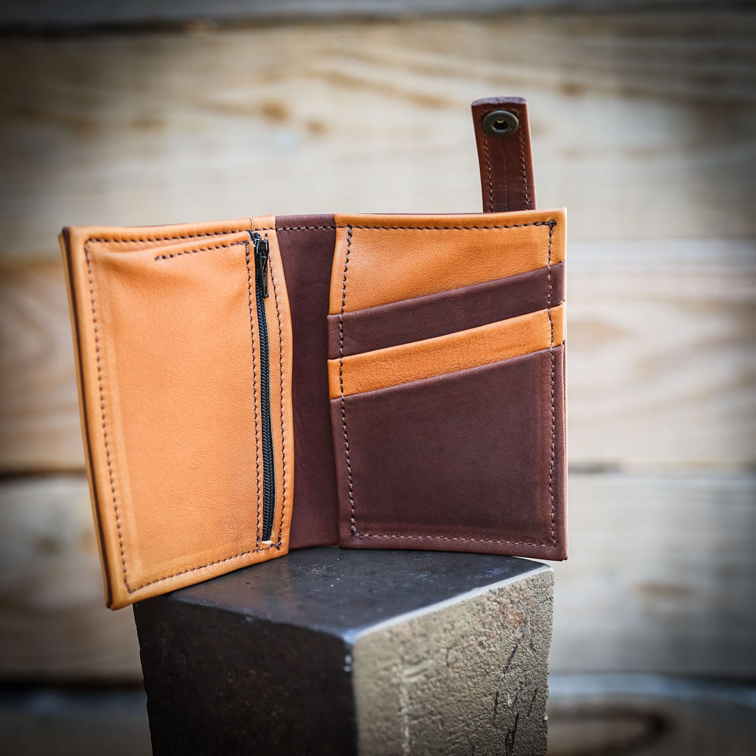 Porte feuille cuir artisanal
