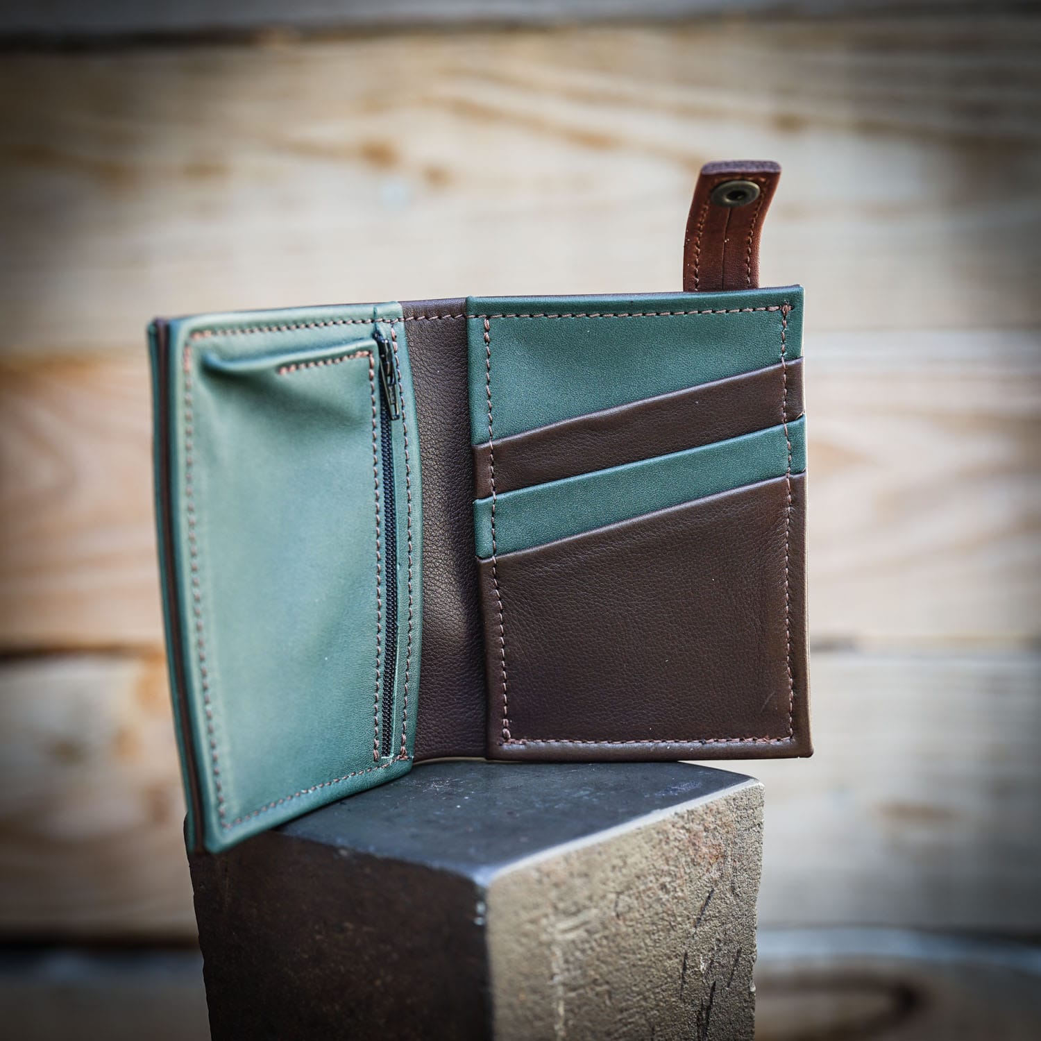 Porte feuille cuir artisanal
