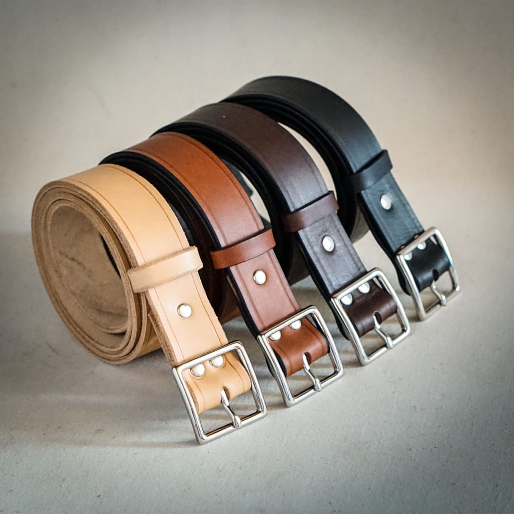 Ceinture classique boucle Rollo, laiton massif, largeur 35mm