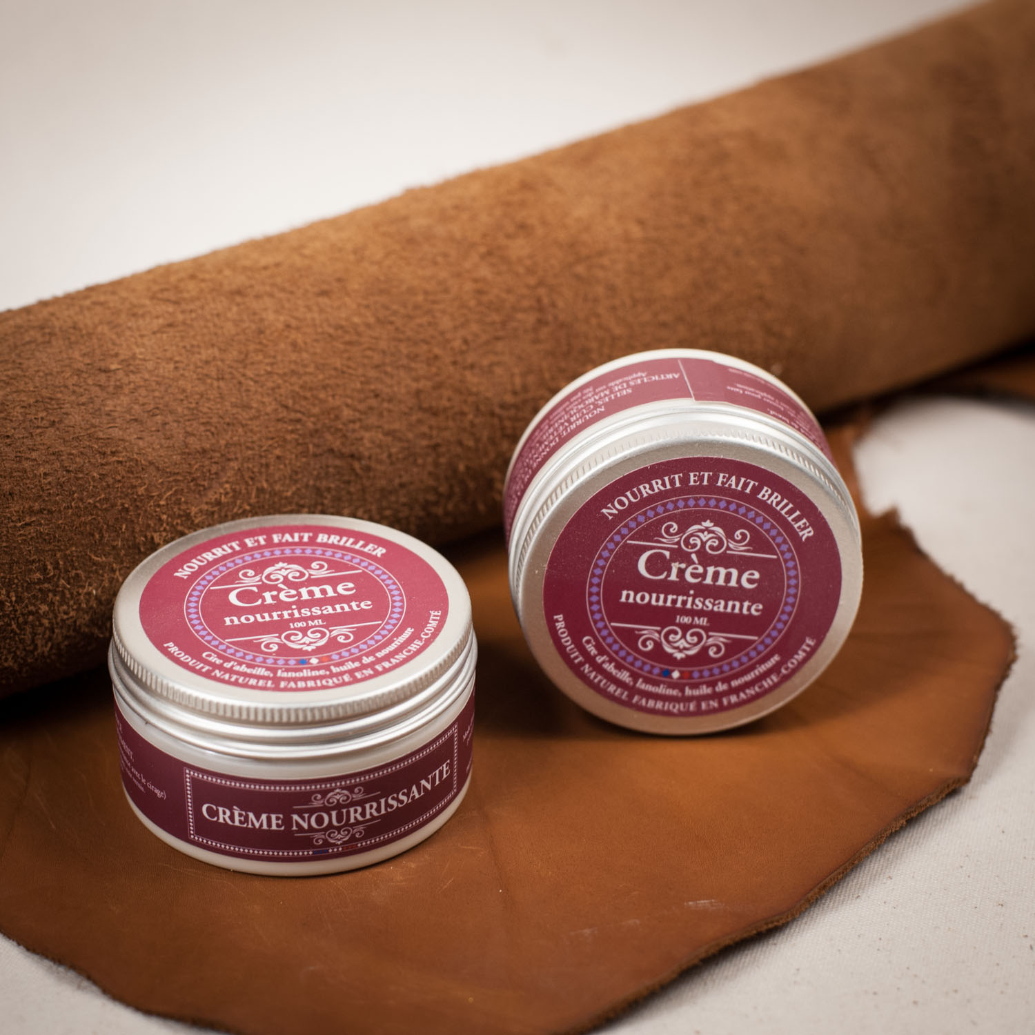 Crème cuirs LEATHER CREAM - Carecla - nourrit et entretien les cuir.