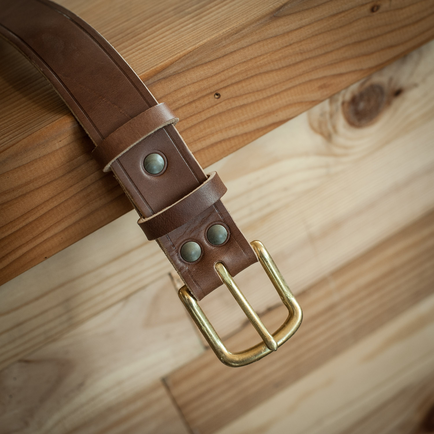 ceinture cognac laiton