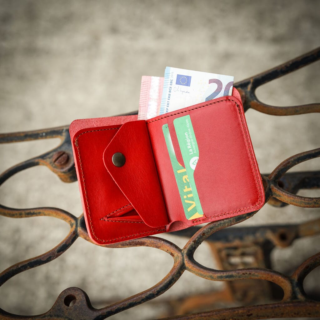 Porte feuille tannage végétal