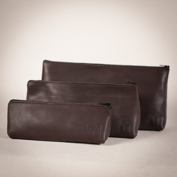 Trousse de voyage en cuir