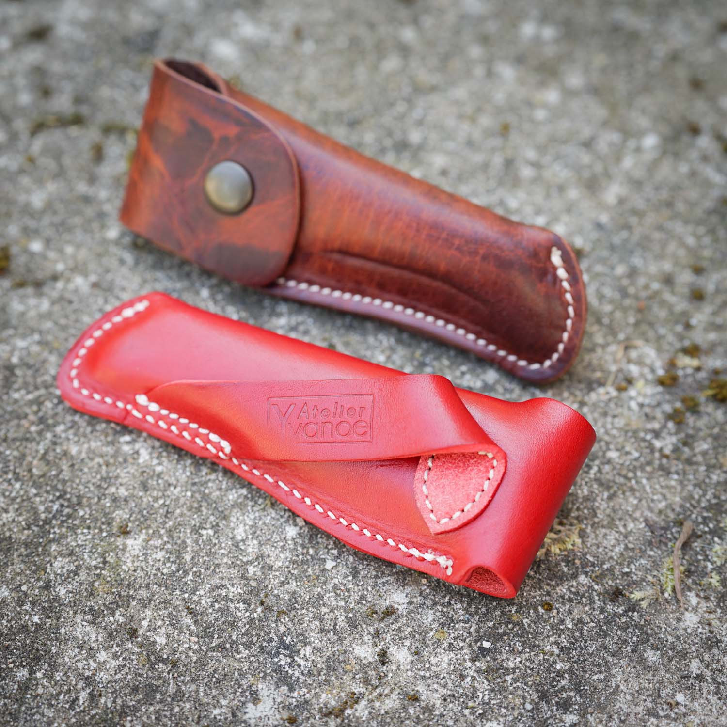 Etui couteau laguiole en cuir