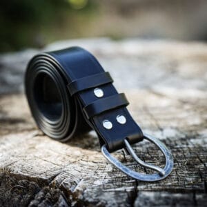 Ceinture a boucle en acier forgé, boucle ronde