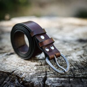 Ceinture a boucle en acier forgé, boucle ronde
